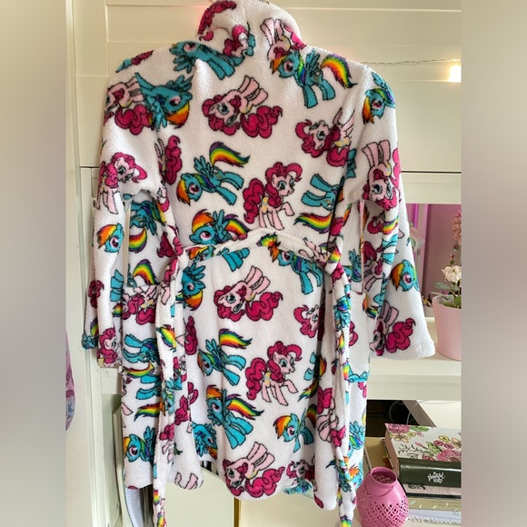 🌸3/$30🌸 My Little Pony Pinkie Pie and Rainbow Dash Fluffy Children’s Bath Robe - Picture 6 of 8